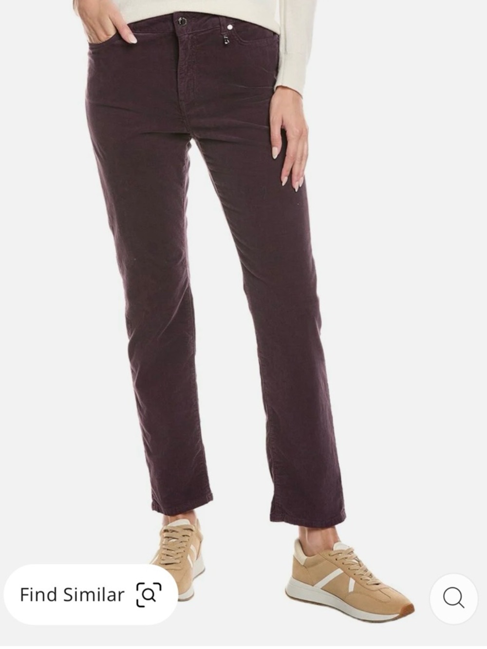 Bogner Julie C Slim Fit Pant, Navy Blue Velour, size  30